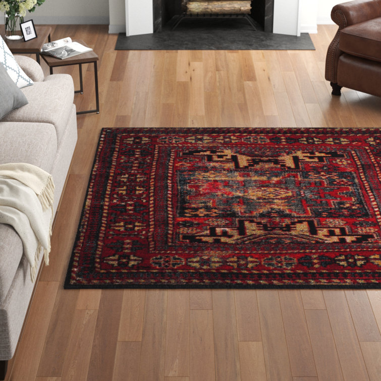 Foundstone™ Ayla Southwestern Area Rug in Red & Reviews Wayfair